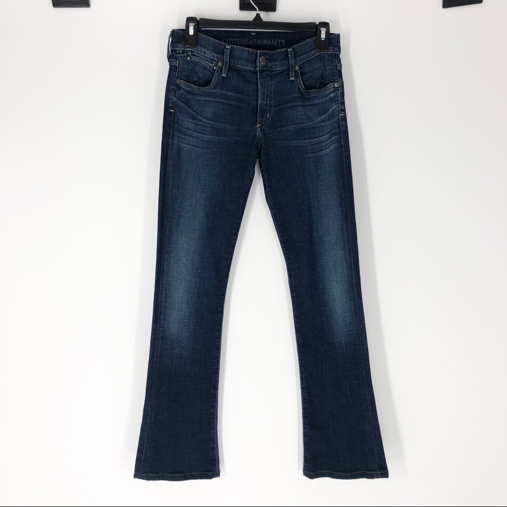 Citizens of Humanity Dark Wash Slim Boot Cut Jeans